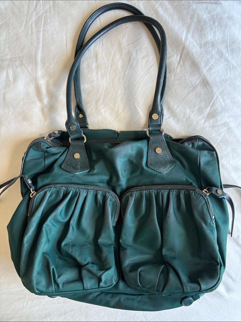 MZ Wallace Deep Green Shoulder Bag